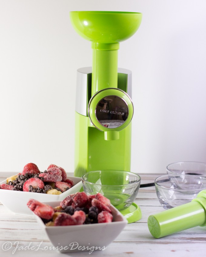 Fruit Sorbet; Frozen Fruit Desserts w/Swirlio No sugar & No dairy