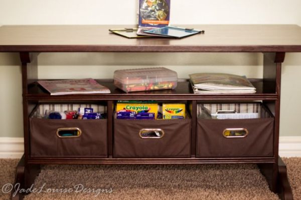 DIY Homework Station, a Central location for all things school