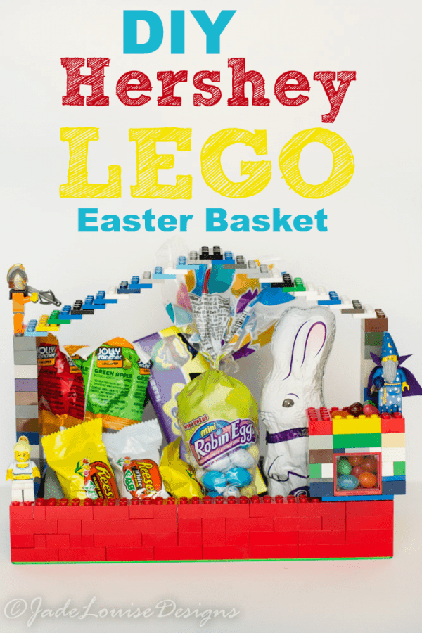 DIY LEGO Easter Basket Idea #HersheysEaster