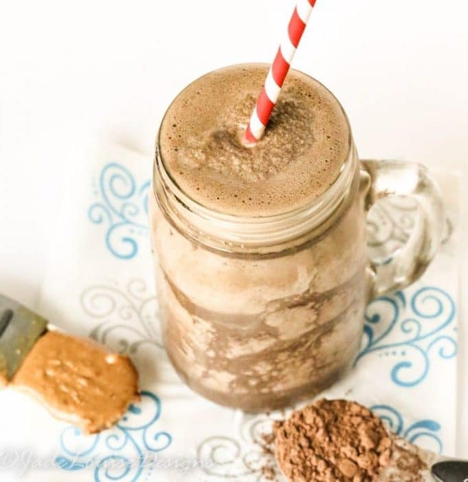 Migraine Busting Healthy Chocolate Peanut Butter Shake