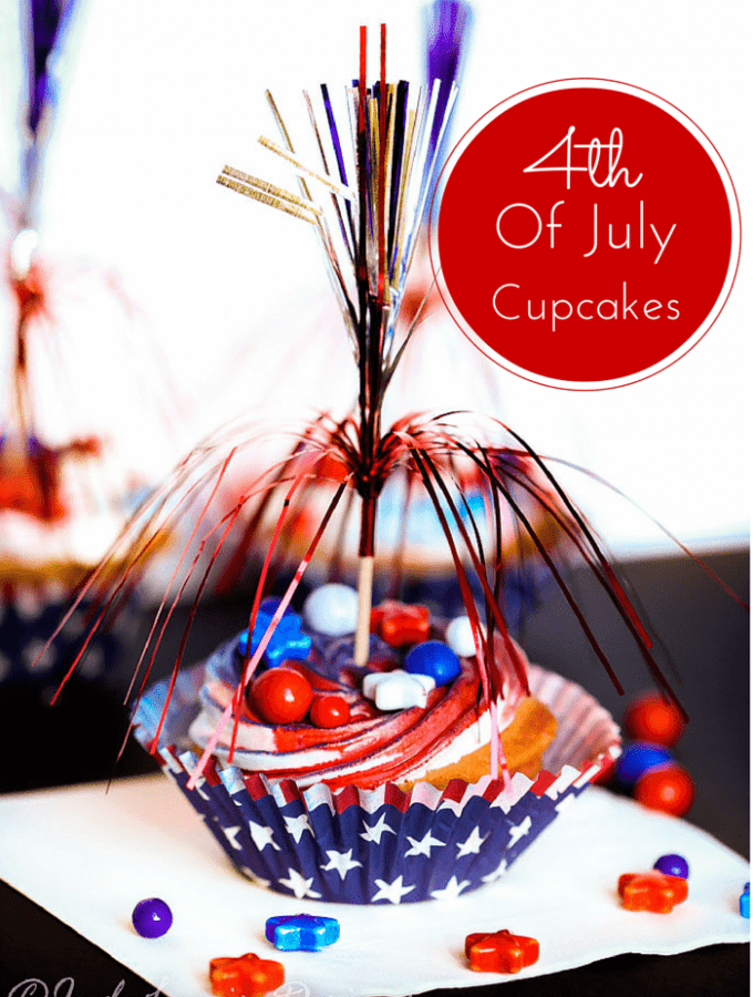 Easy 4th Of July Cupcakes with Sweetworks Candy