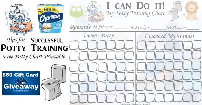 free potty training reward chart