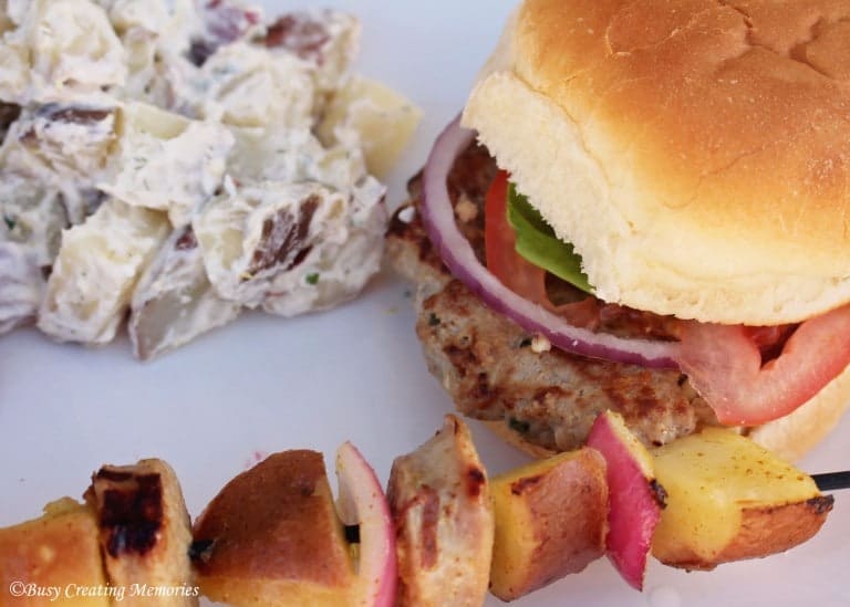 Turkey Kabobs with Brown Mustard Glaze