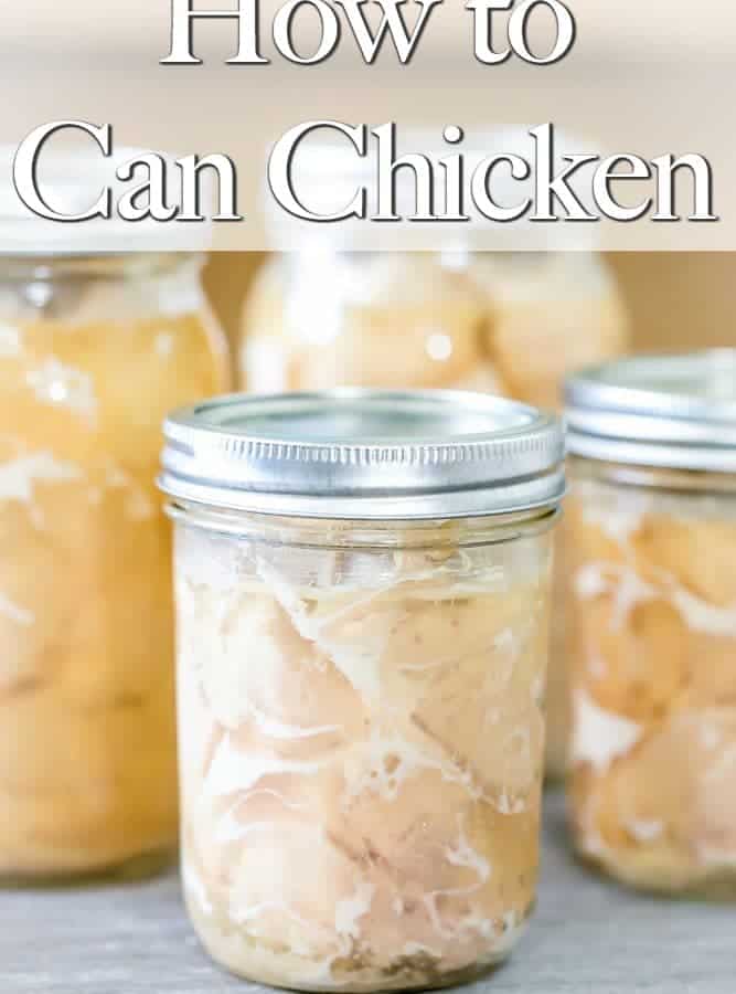 Home Canned Chicken - How to can chicken for storage.