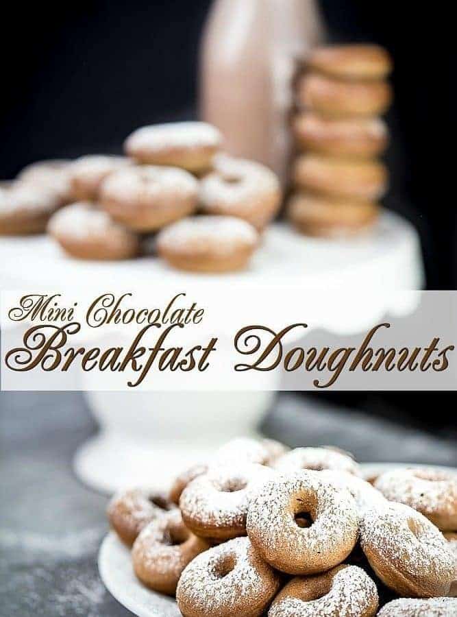 Doughnuts for Breakfast! Mini Chocolate Donut Recipe