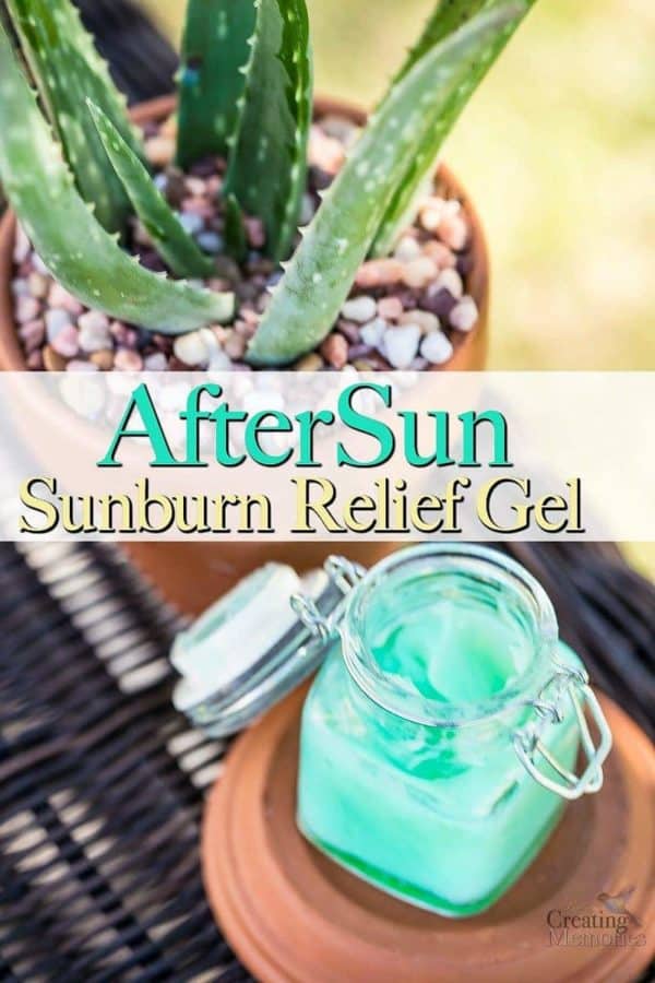 Homemade AfterSun Sunburn Relief Gel with Essential oils