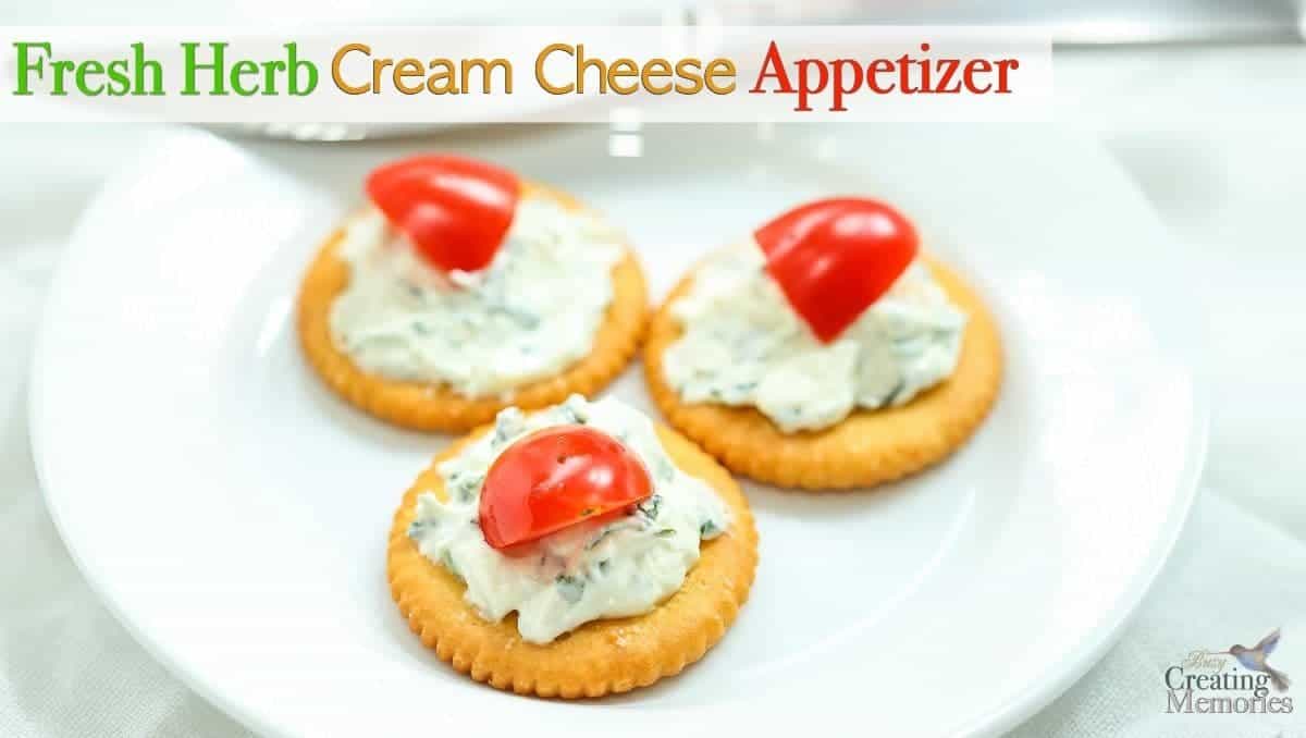 Easy Herb Cream Cheese Spread Recipe and Delicious Spring Appetizers