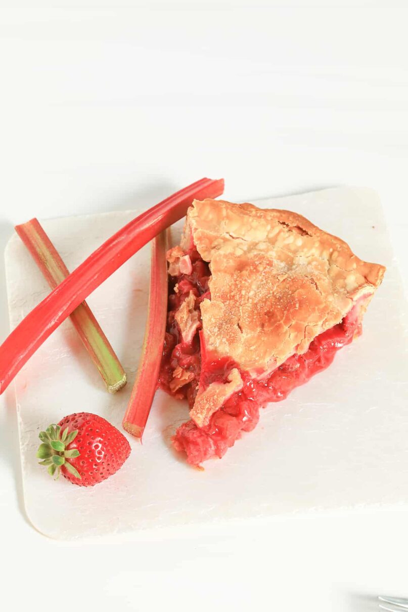 Best Strawberry Rhubarb Pie Recipe without Tapioca
