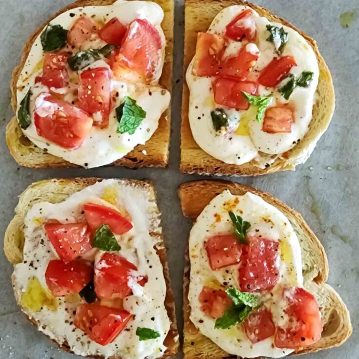 Image for Bruschetta Crostini with Cottage Cheese