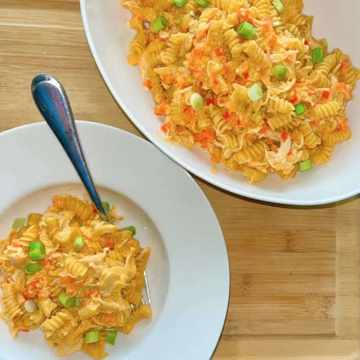 Image for Buffalo Chicken Crockpot Pasta {with Cottage Cheese}