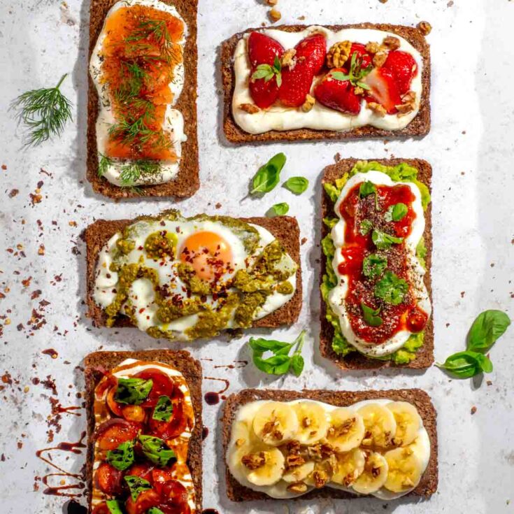 Image for Cottage Cheese Toast Recipe - 6 Topping Ideas (Savoury and Sweet)
