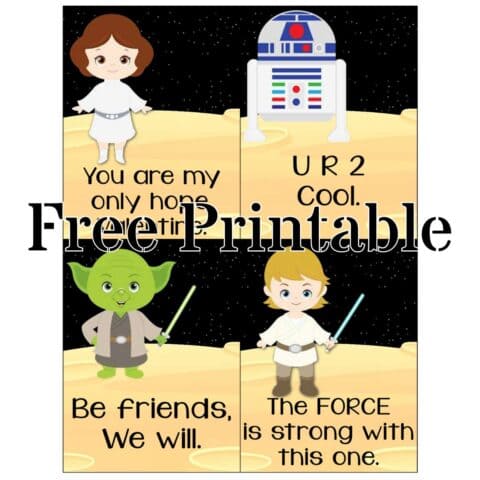 Free Star Wars Printable Valentine's Cards
