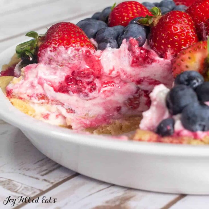 Image for No-Bake Berry Cheesecake - Low Carb, Grain Free, THM S