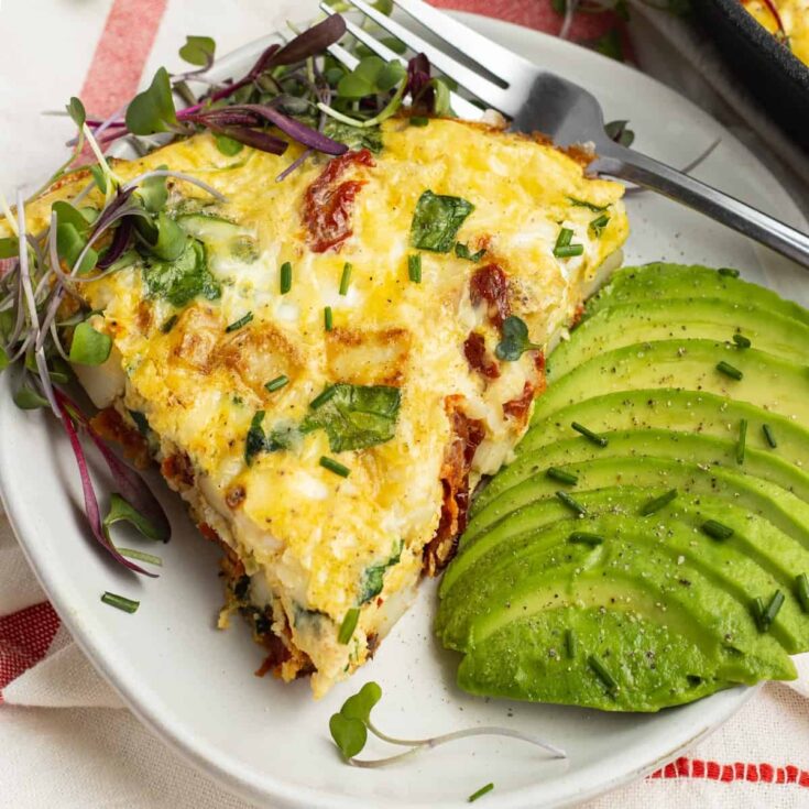 Image for Cottage Cheese Frittata with Sun-Dried Tomatoes