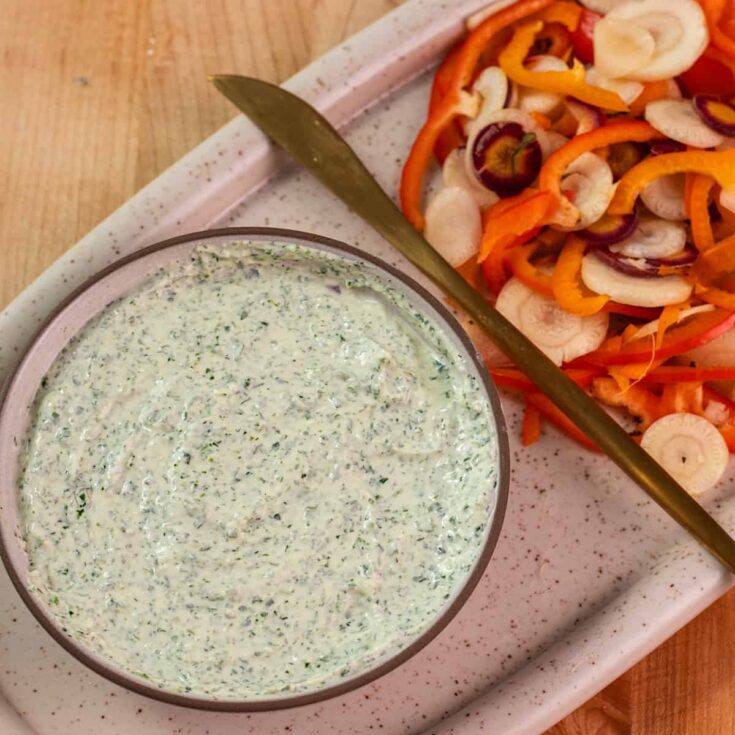 Image for High Protein Green Goddess Cottage Cheese Yogurt Dip