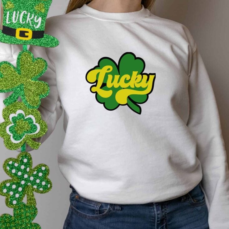 Image for Lucky SVG Free St. Patrick's Day Cut File