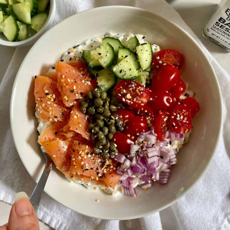 Image for Savory Cottage Cheese Bowl - Healthy Mom Healthy Family