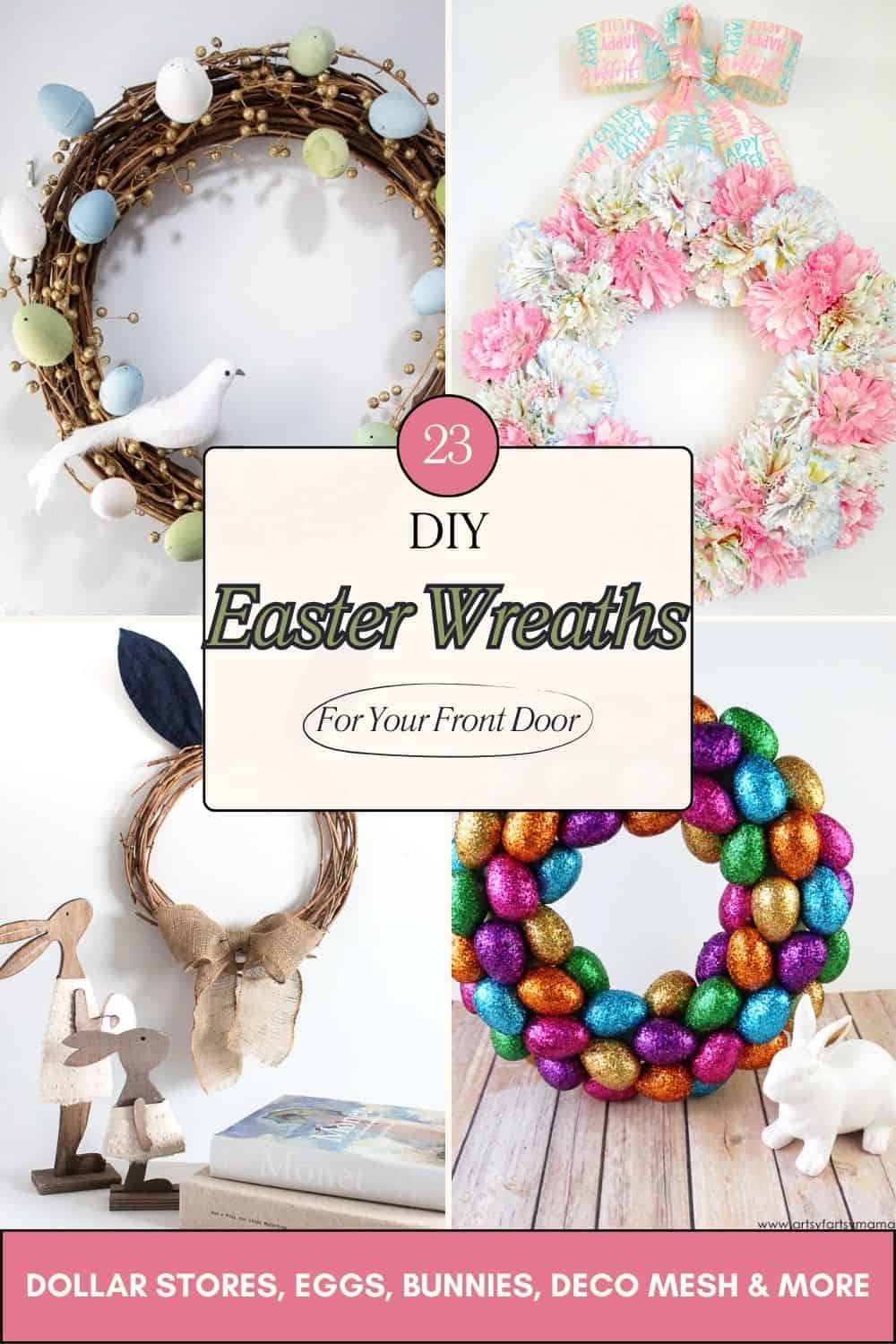 23 DIY Easter Wreaths Ideas for A Beautiful Spring Front Door