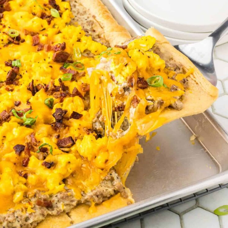 Image for Back to School Breakfast Pizza with Sausage Gravy