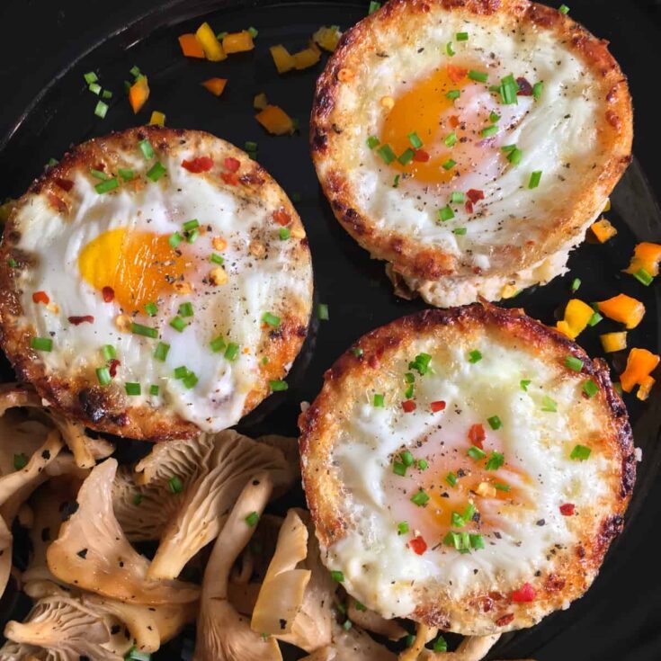 Image for Air Fryer Egg Cups Recipe (Keto, Low Carb Egg Muffins)