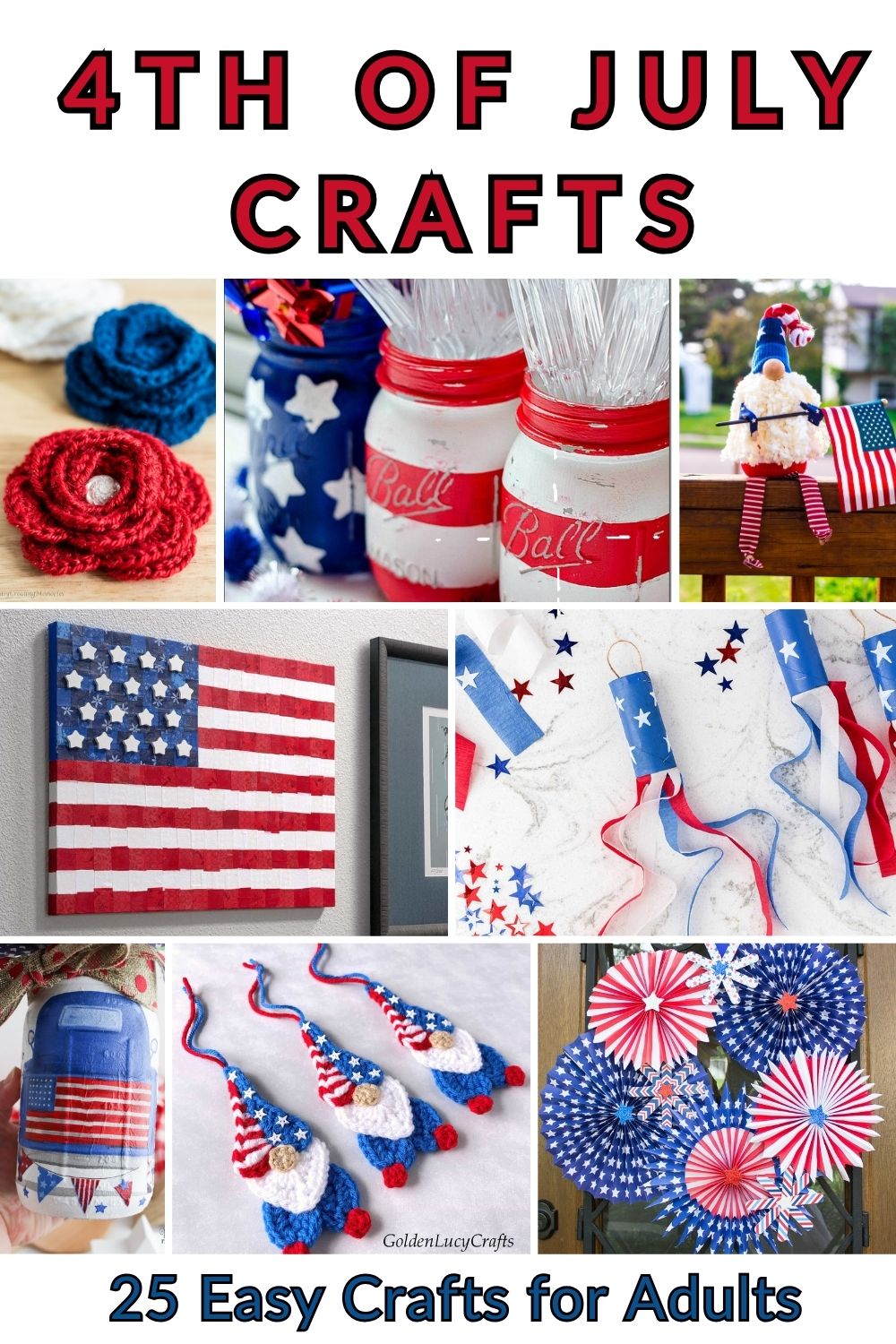 25 Easy 4th of July Crafts for Adults & Teens