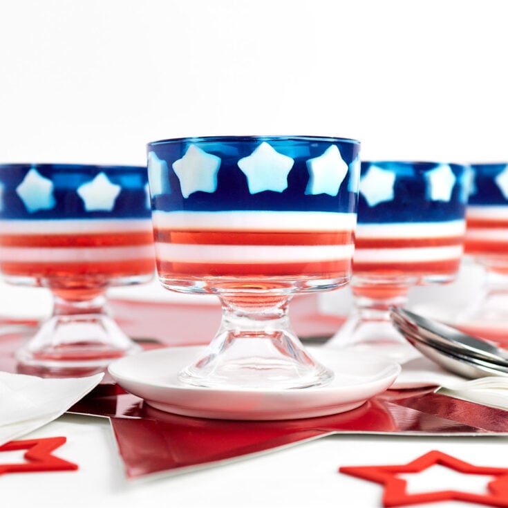 Image for Red, White and Blue Jello Cups