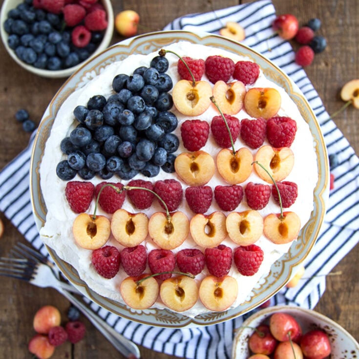 Image for Berry Pavlova (with a flag design!)